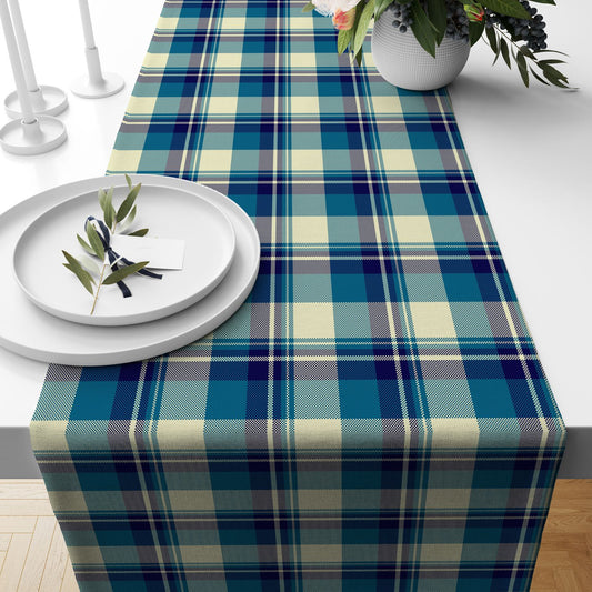 Festive Christmas Tartan Plaid Table Runner