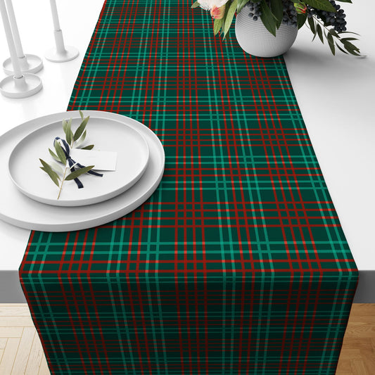 Plaid & Tartan Table Runner Collection - A Variety of Colours