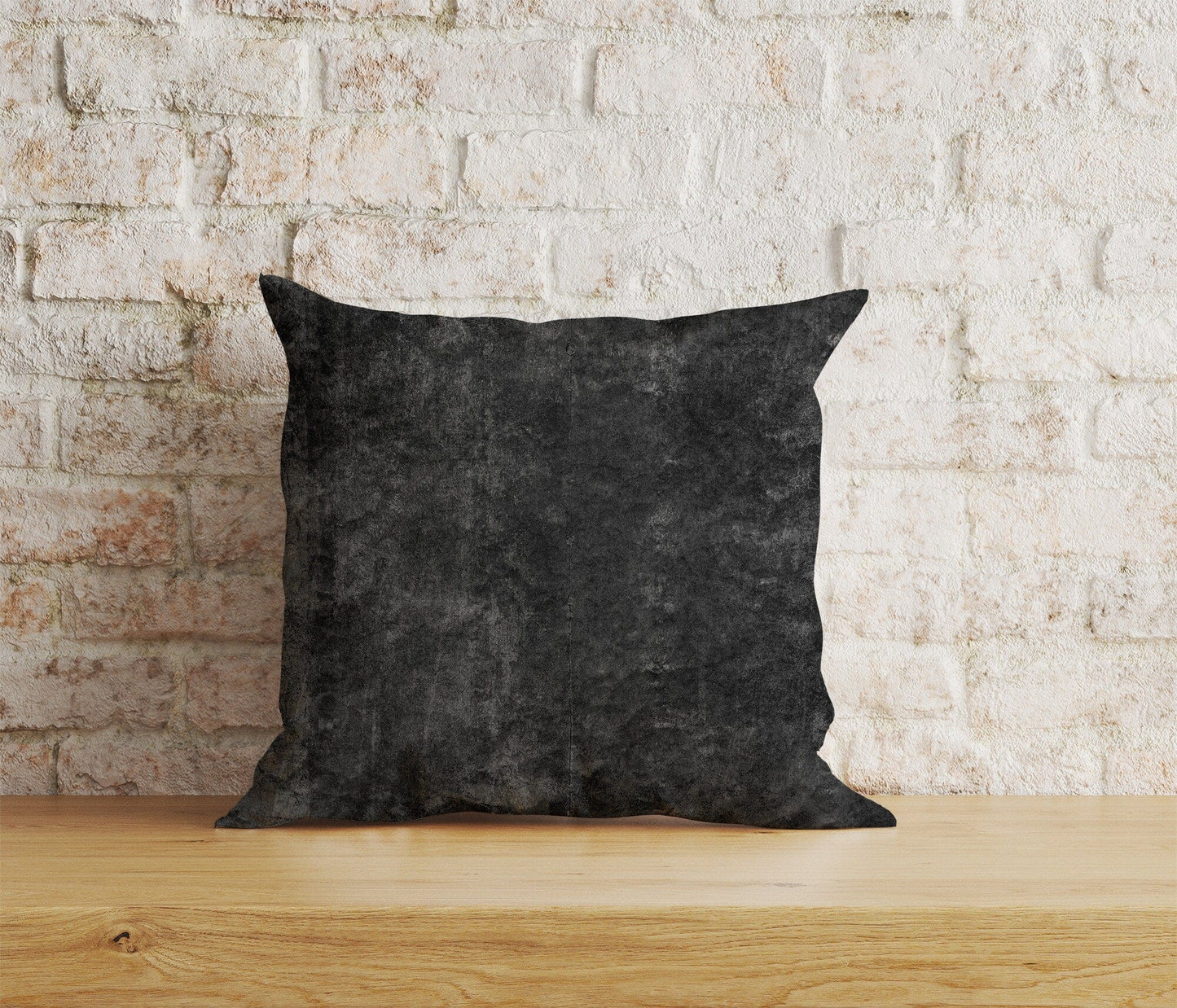 Onay Home Textile 12 x 12 inch (30 x 30 cm) Double Side / 8 Abstract Black Print Cushion Cover Rusty Black Pillow Cover