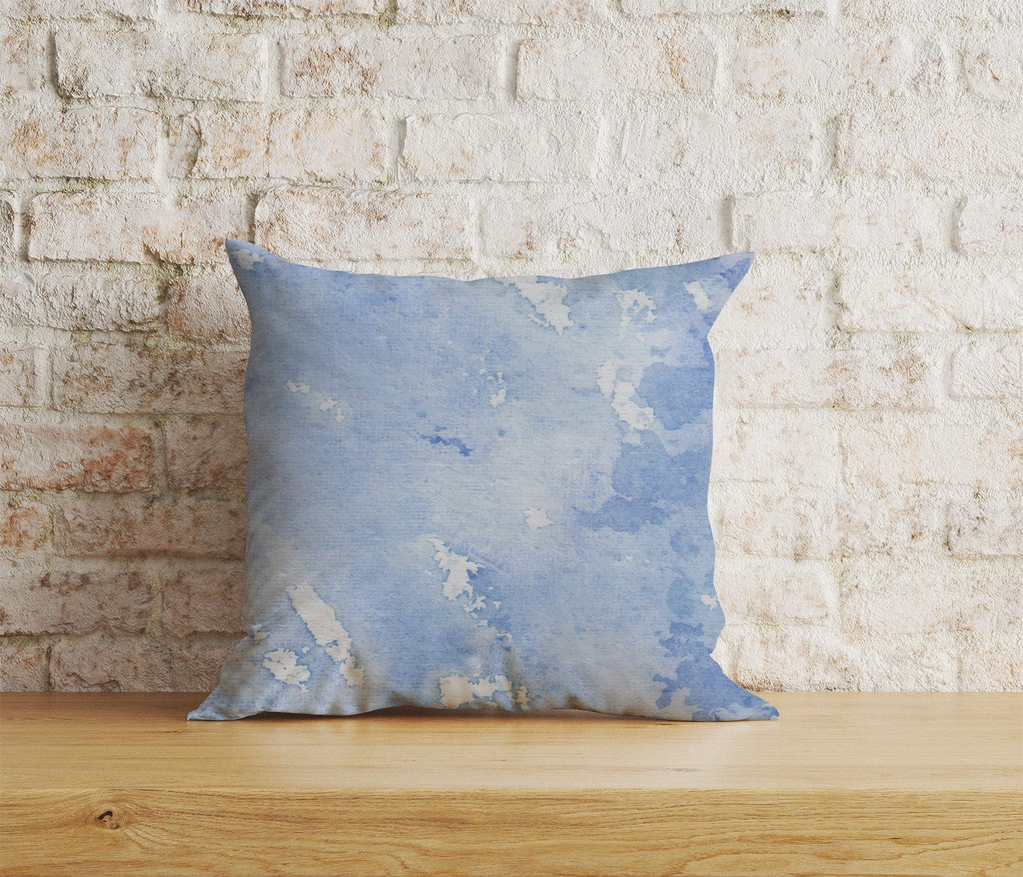 Onay Home Textile 9 / 12 x 12 inch (30 x 30 cm) Double Side Abstract Blue Print Cushion Cover Rusty Blue Pillow Cover