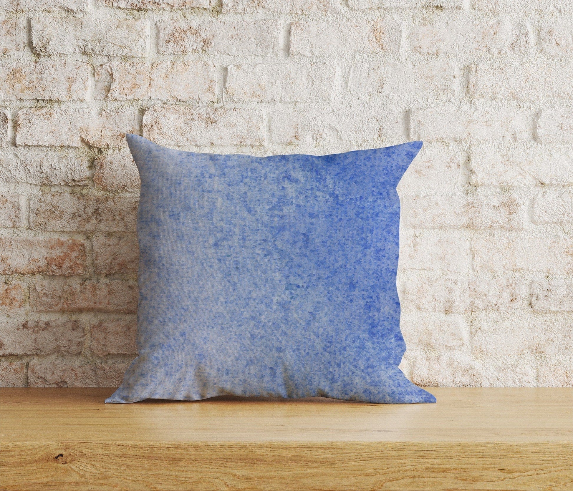 Onay Home Textile 6 / 12 x 12 inch (30 x 30 cm) Double Side Abstract Blue Print Cushion Cover Rusty Blue Pillow Cover