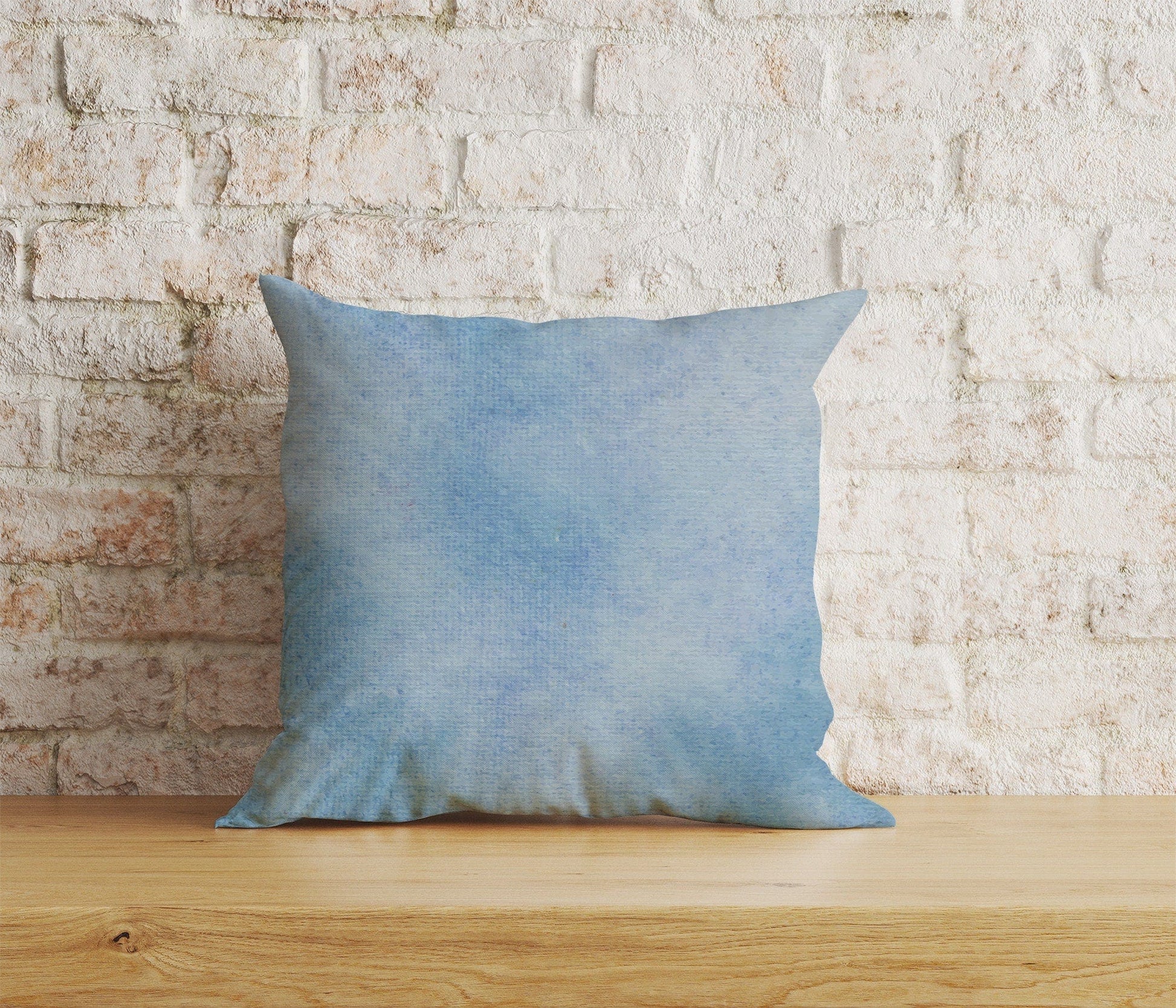 Onay Home Textile 5 / 12 x 12 inch (30 x 30 cm) Double Side Abstract Blue Print Cushion Cover Rusty Blue Pillow Cover
