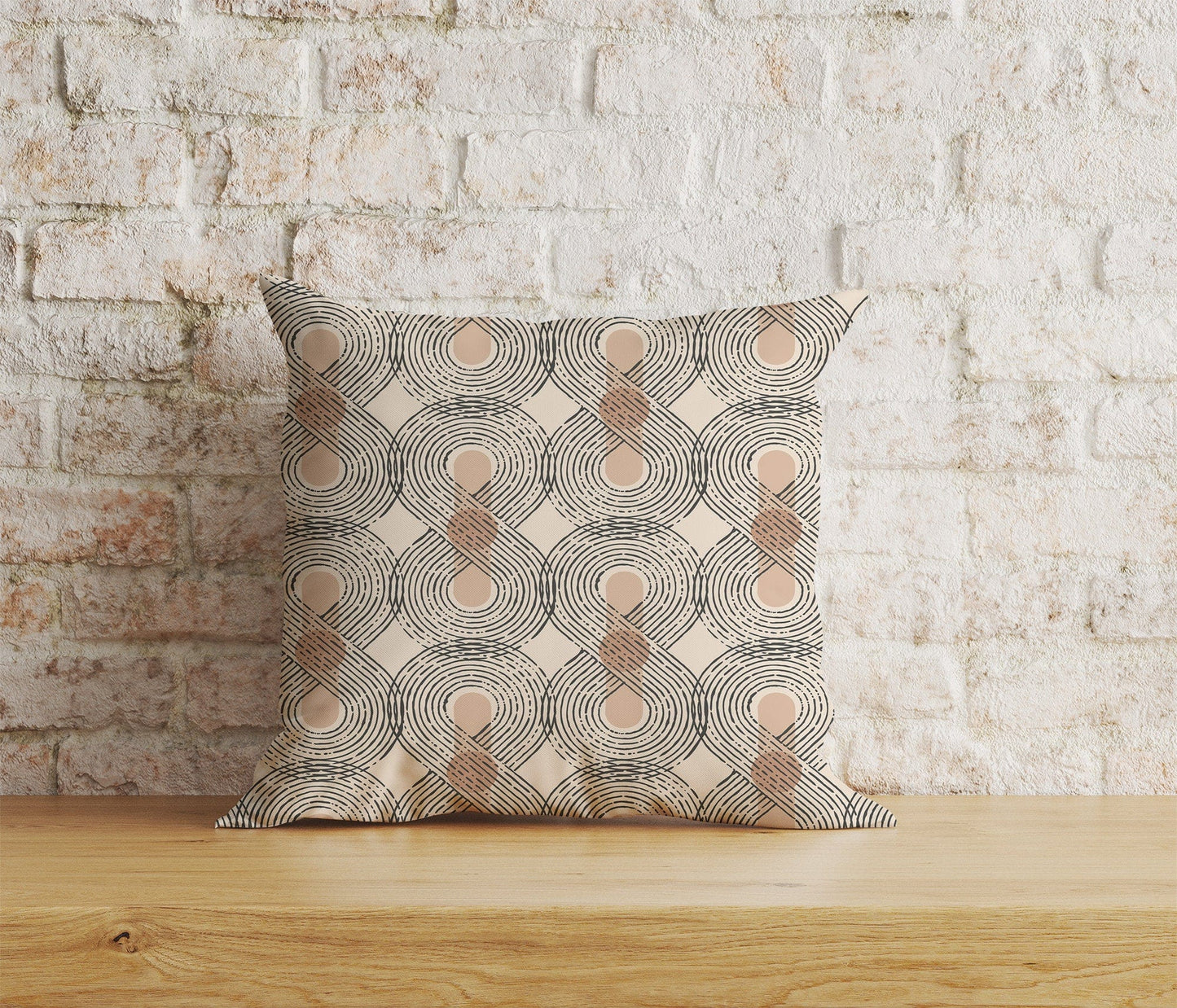 Onay Home Textile 9 / 12 x 12 inch (30 x 30 cm) Double Side Abstract Boho Cushion Cover Drawn Boho Geometric Pillowcase