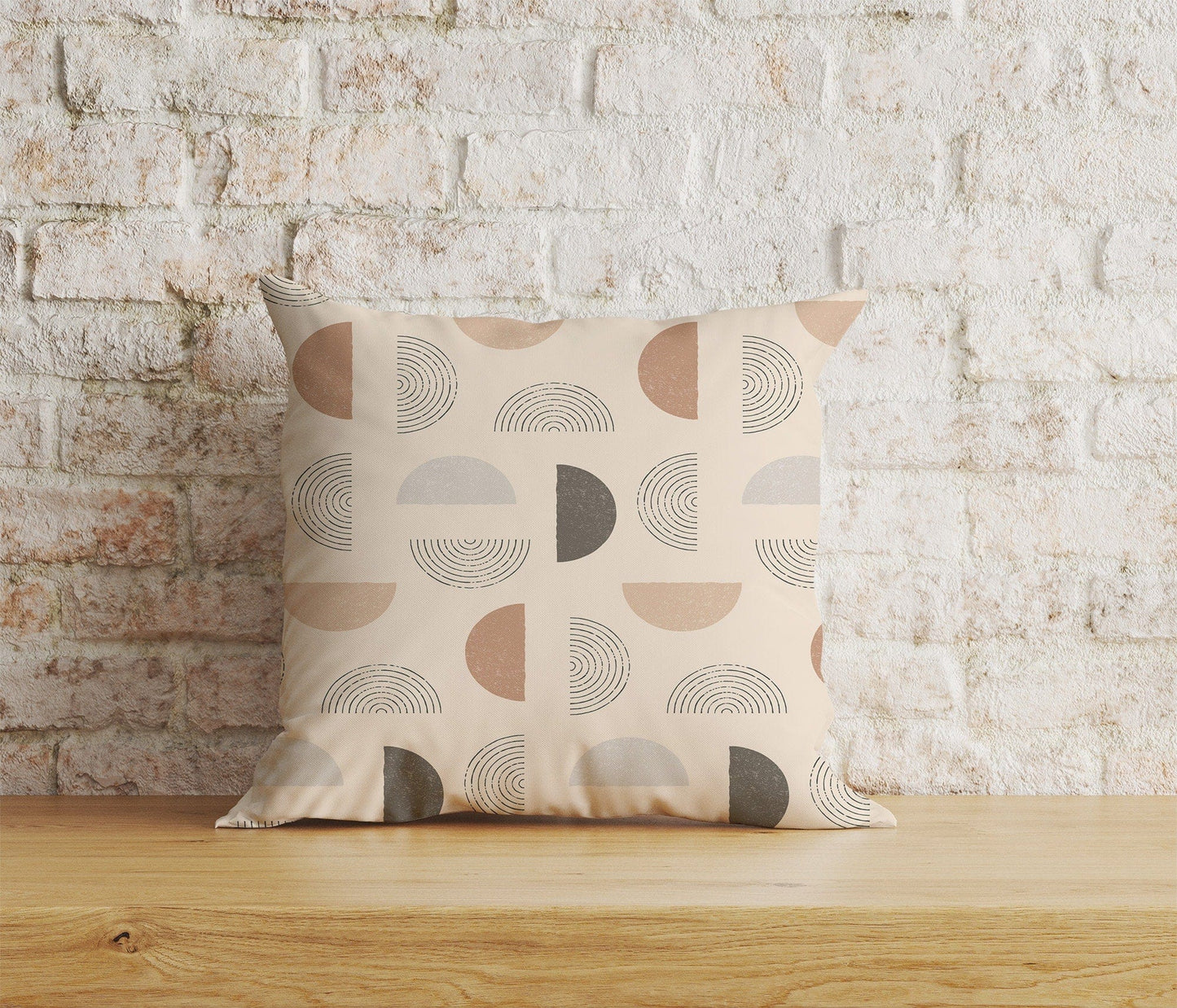 Onay Home Textile 2 / 12 x 12 inch (30 x 30 cm) Double Side Abstract Boho Cushion Cover Drawn Boho Geometric Pillowcase