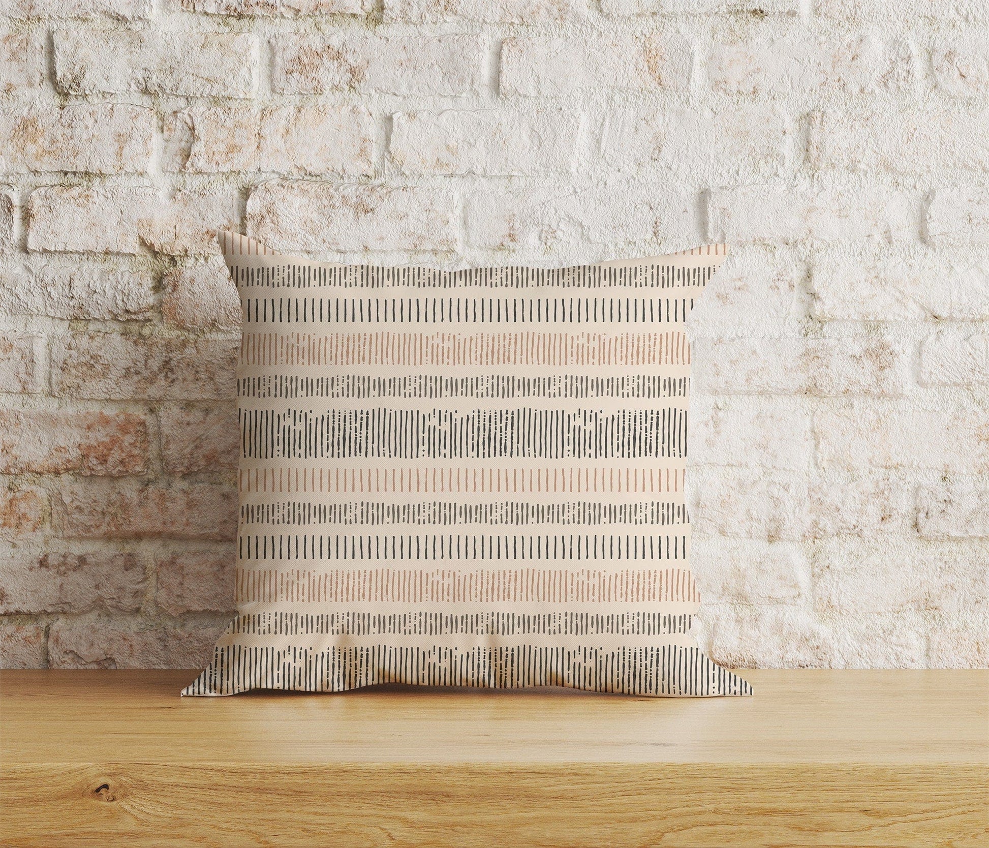 Onay Home Textile 1 / 12 x 12 inch (30 x 30 cm) Double Side Abstract Boho Cushion Cover Drawn Boho Geometric Pillowcase