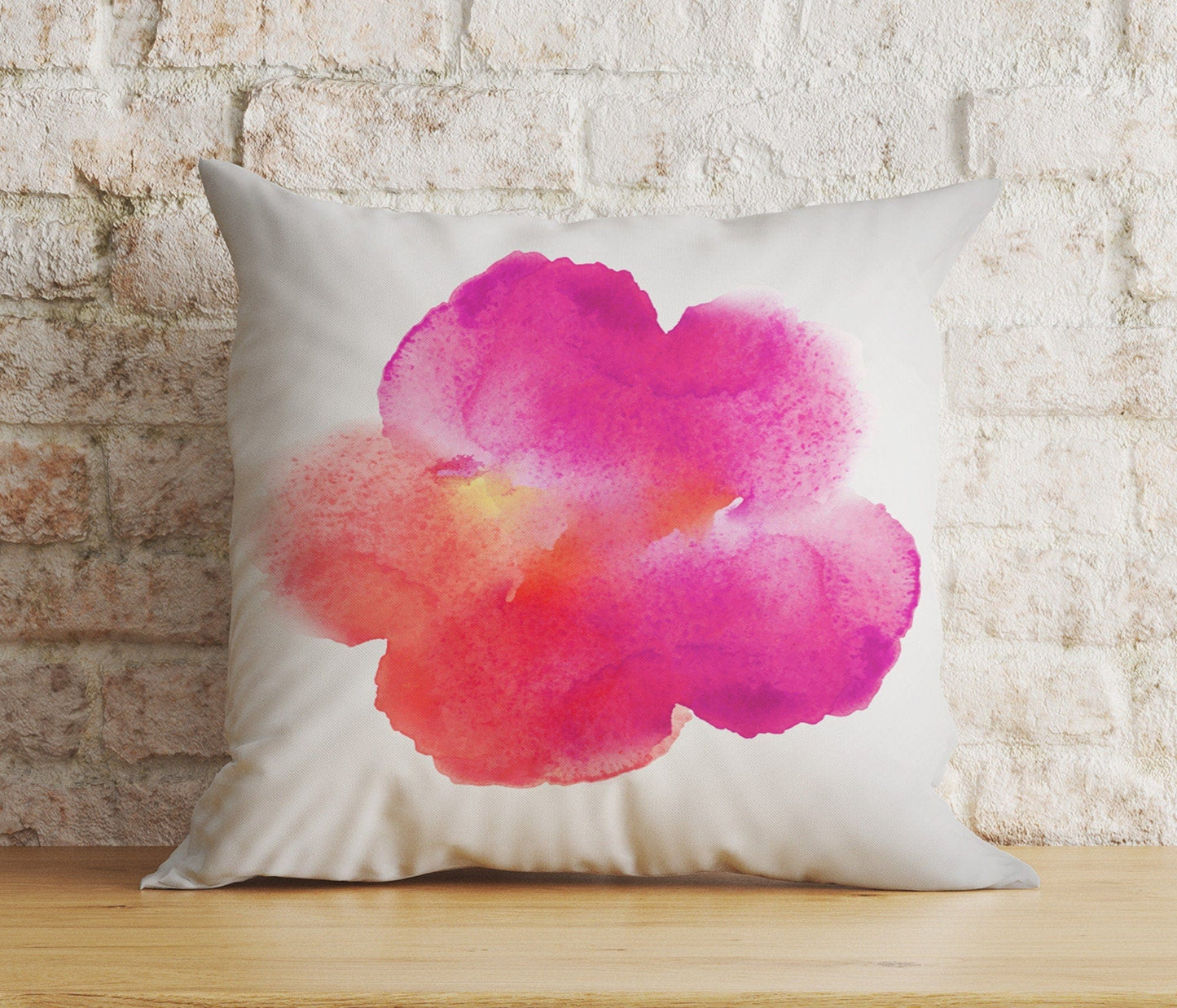 Onay 2 / 12 x 12 inch (30 x 30 cm) Double Side Abstract Boho Fuchsia Modern Cushion Covers