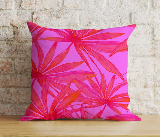 Onay 1 / 12 x 12 inch (30 x 30 cm) Double Side Abstract Boho Fuchsia Modern Cushion Covers