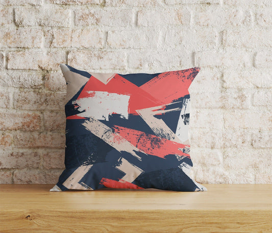 Onay Home Textile 1 / 12 x 12 inch (30 x 30 cm) Double Side Abstract Brush Cushion Covers Colorful Texture Pillow Cover