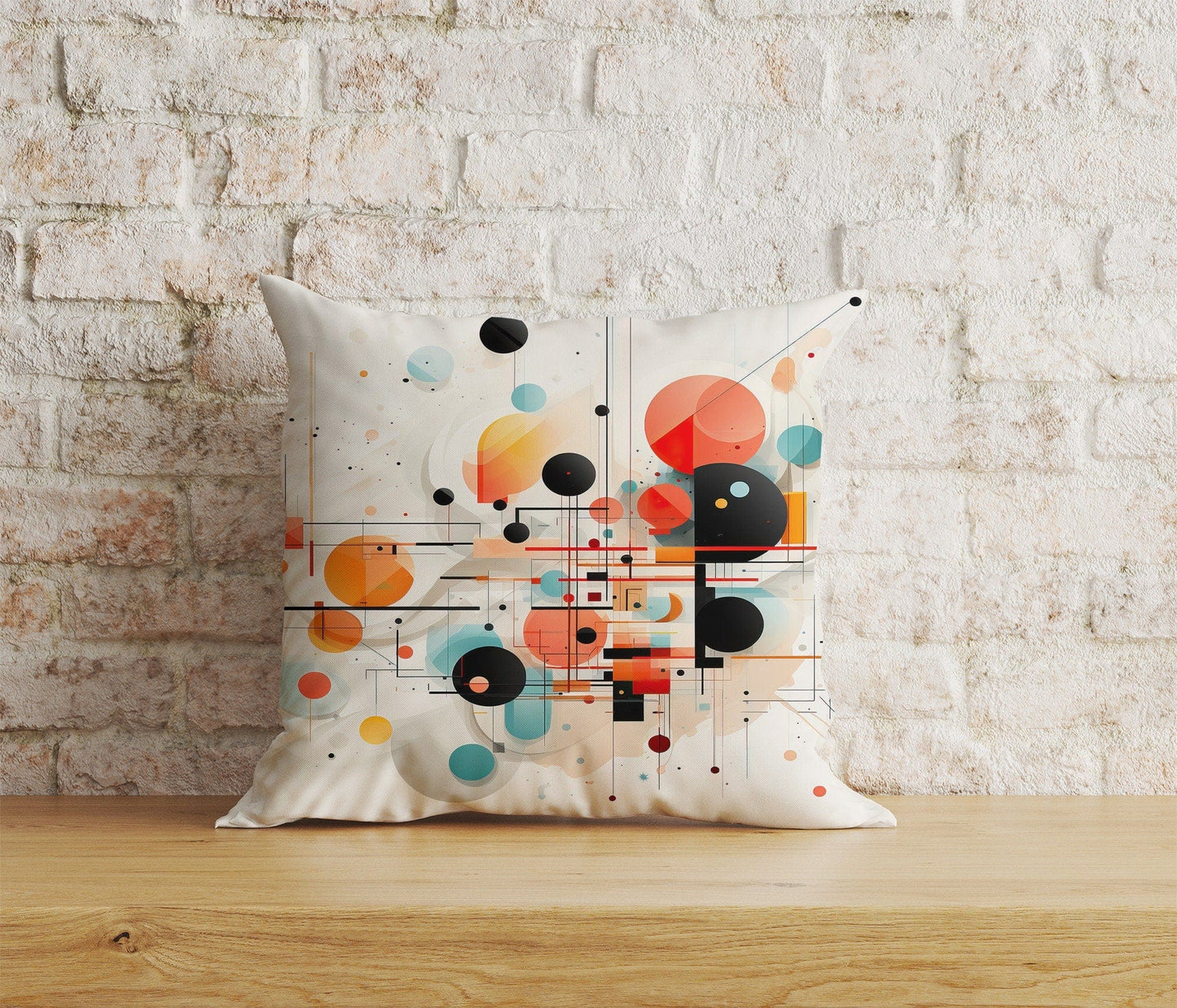 Onay Home Textile 7 / 12 x 12 inch (30 x 30 cm) Double Side Abstract Colorful Cushion Cover Bedroom Pillow Cover