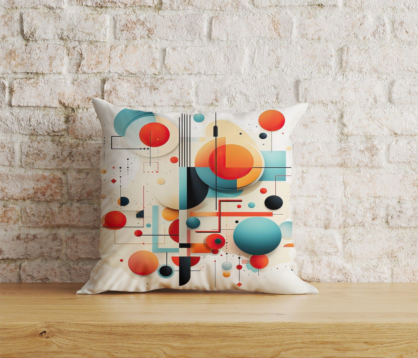 Onay Home Textile 6 / 12 x 12 inch (30 x 30 cm) Double Side Abstract Colorful Cushion Cover Bedroom Pillow Cover