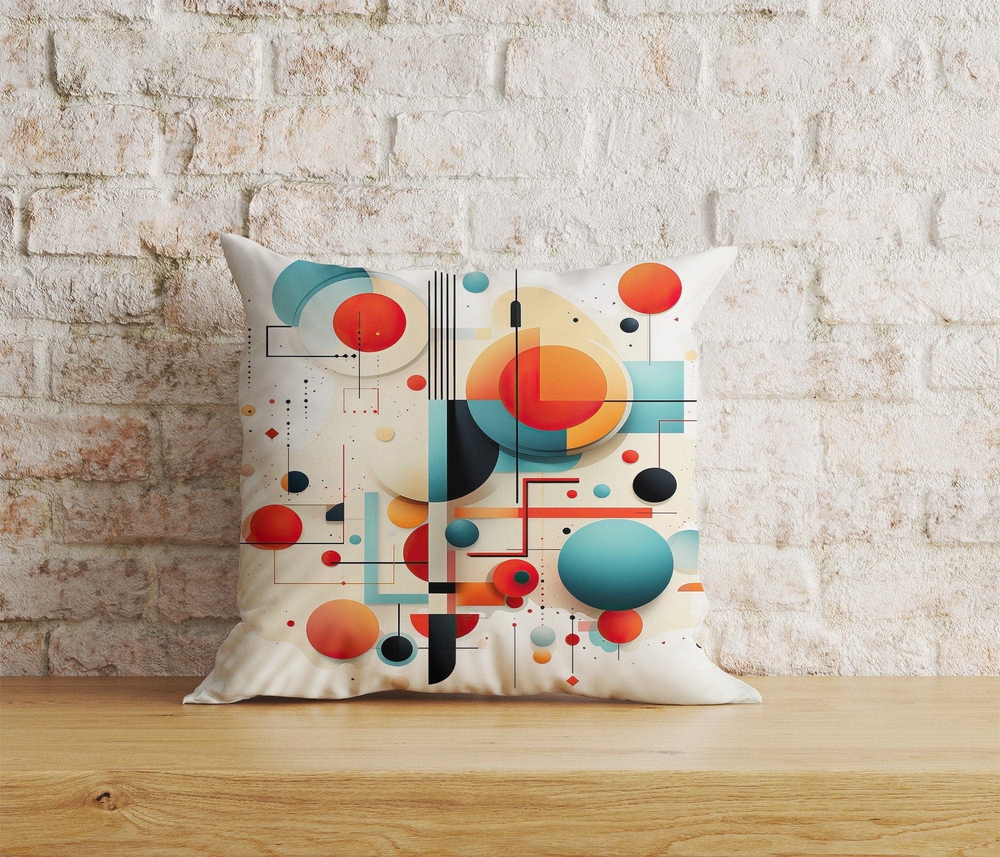 Onay Home Textile 6 / 12 x 12 inch (30 x 30 cm) Double Side Abstract Colorful Cushion Cover Bedroom Pillow Cover