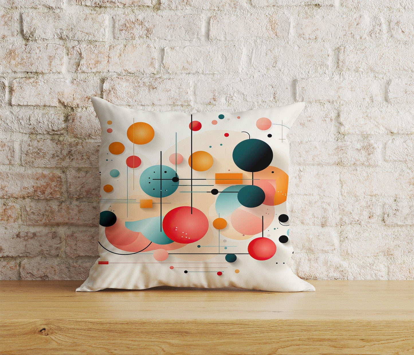 Onay Home Textile 4 / 12 x 12 inch (30 x 30 cm) Double Side Abstract Colorful Cushion Cover Bedroom Pillow Cover