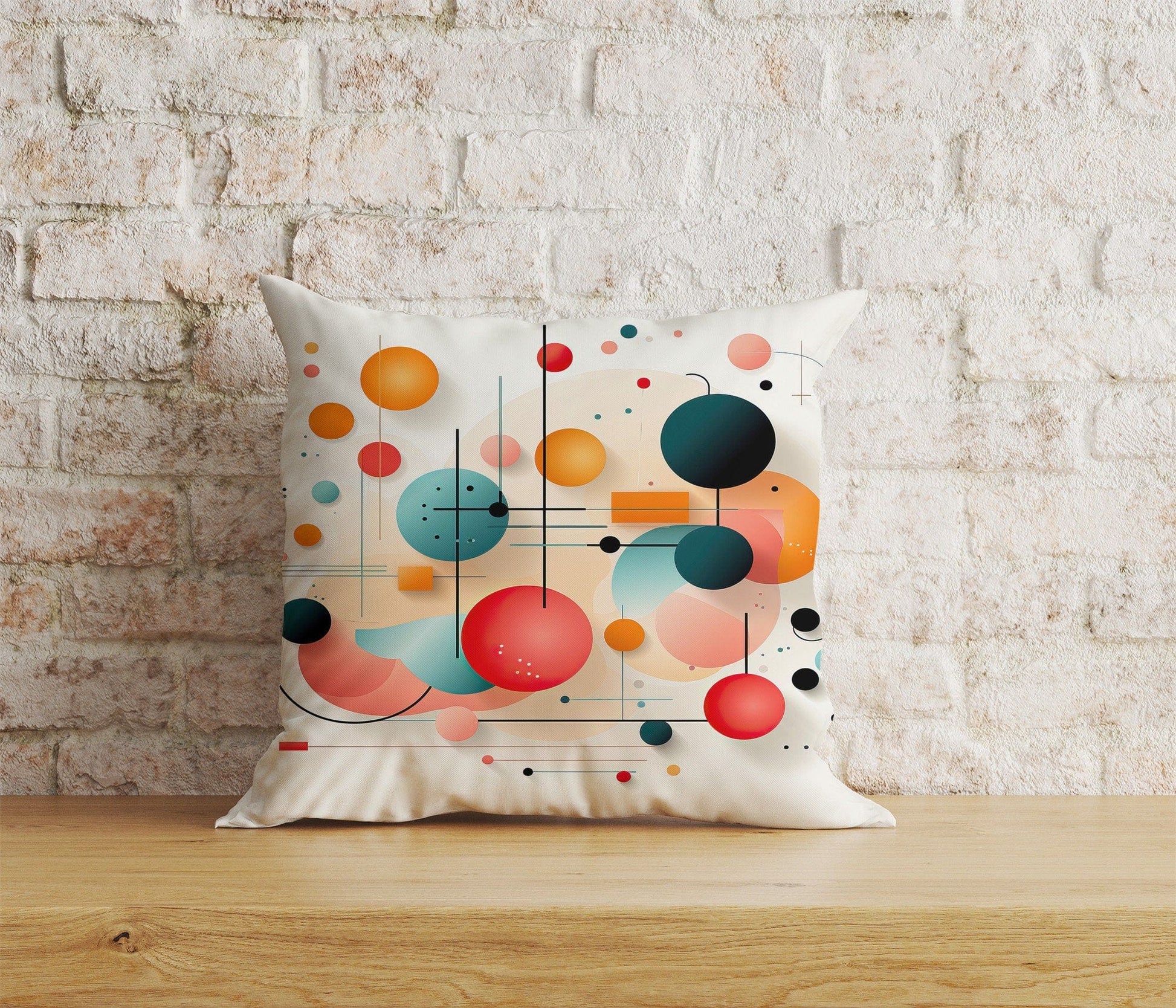 Onay Home Textile 4 / 12 x 12 inch (30 x 30 cm) Double Side Abstract Colorful Cushion Cover Bedroom Pillow Cover