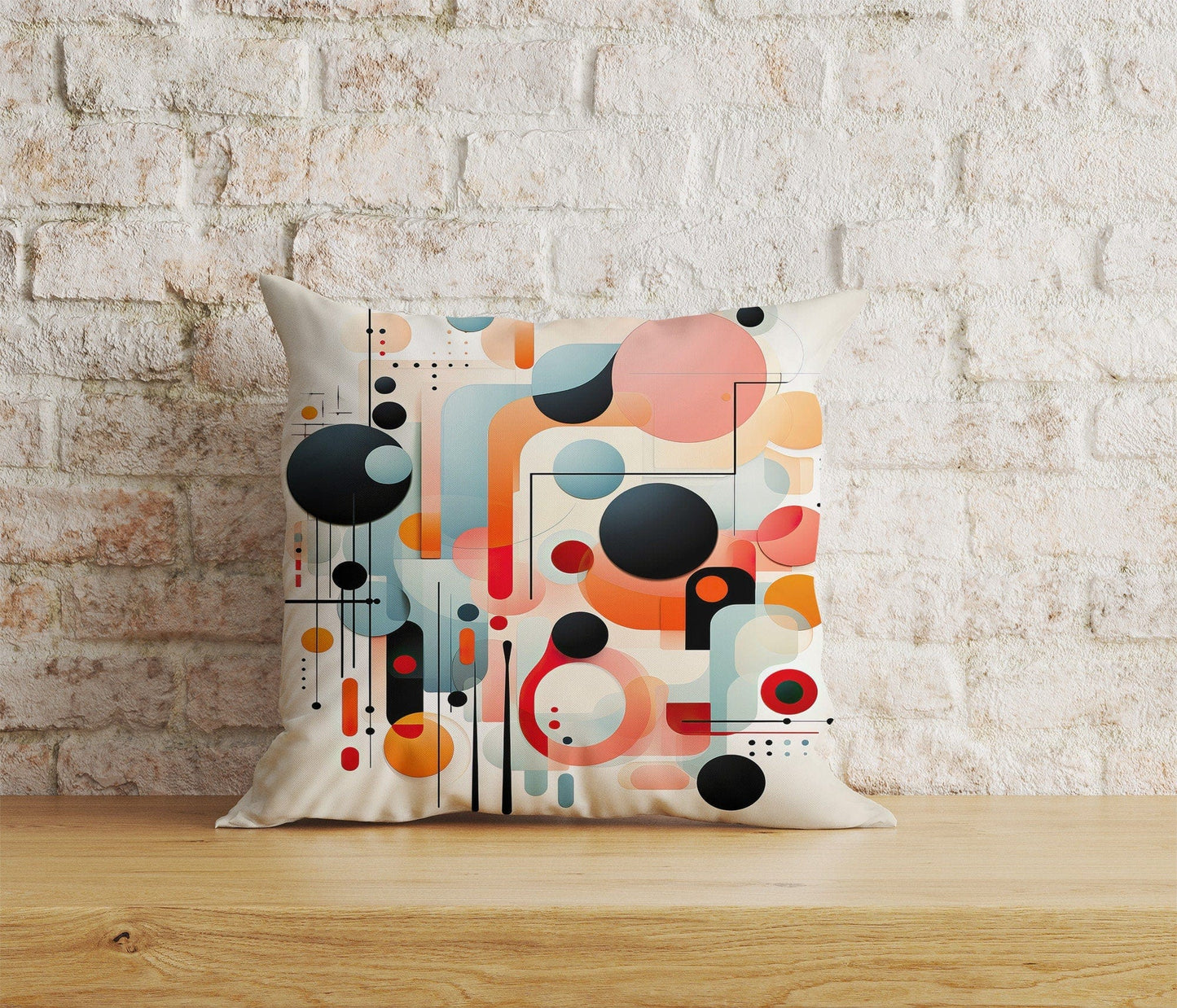 Onay Home Textile 2 / 12 x 12 inch (30 x 30 cm) Double Side Abstract Colorful Cushion Cover Bedroom Pillow Cover