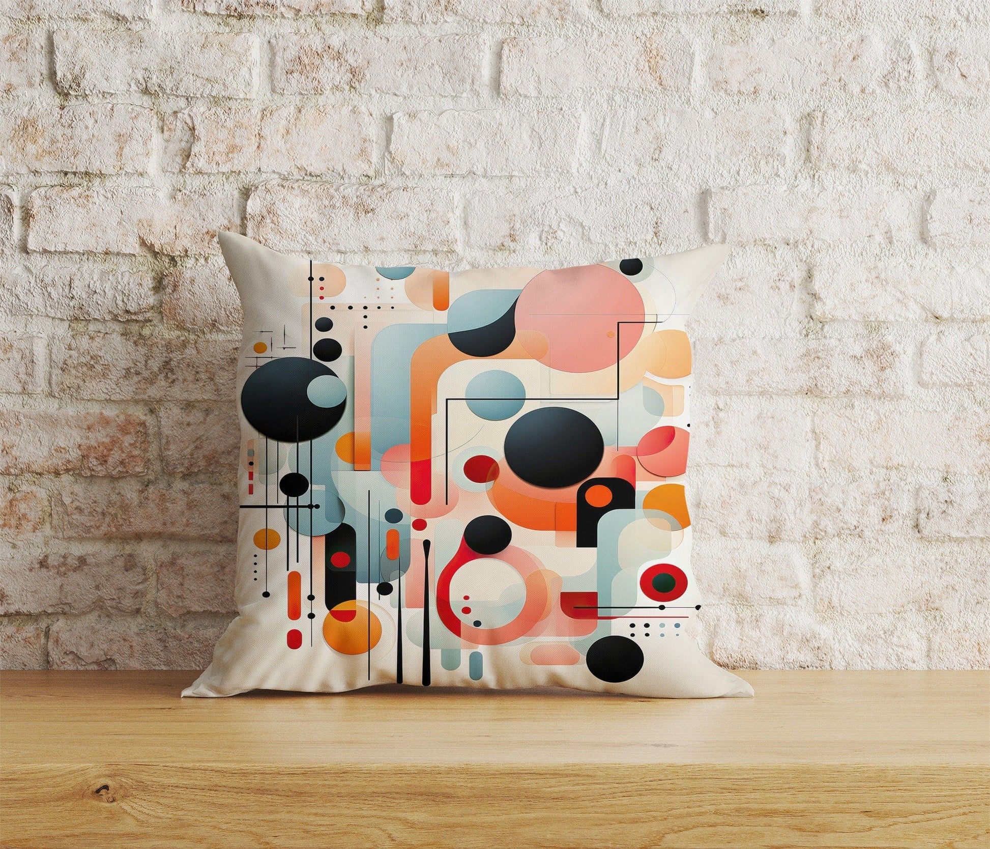 Onay Home Textile 2 / 12 x 12 inch (30 x 30 cm) Double Side Abstract Colorful Cushion Cover Bedroom Pillow Cover