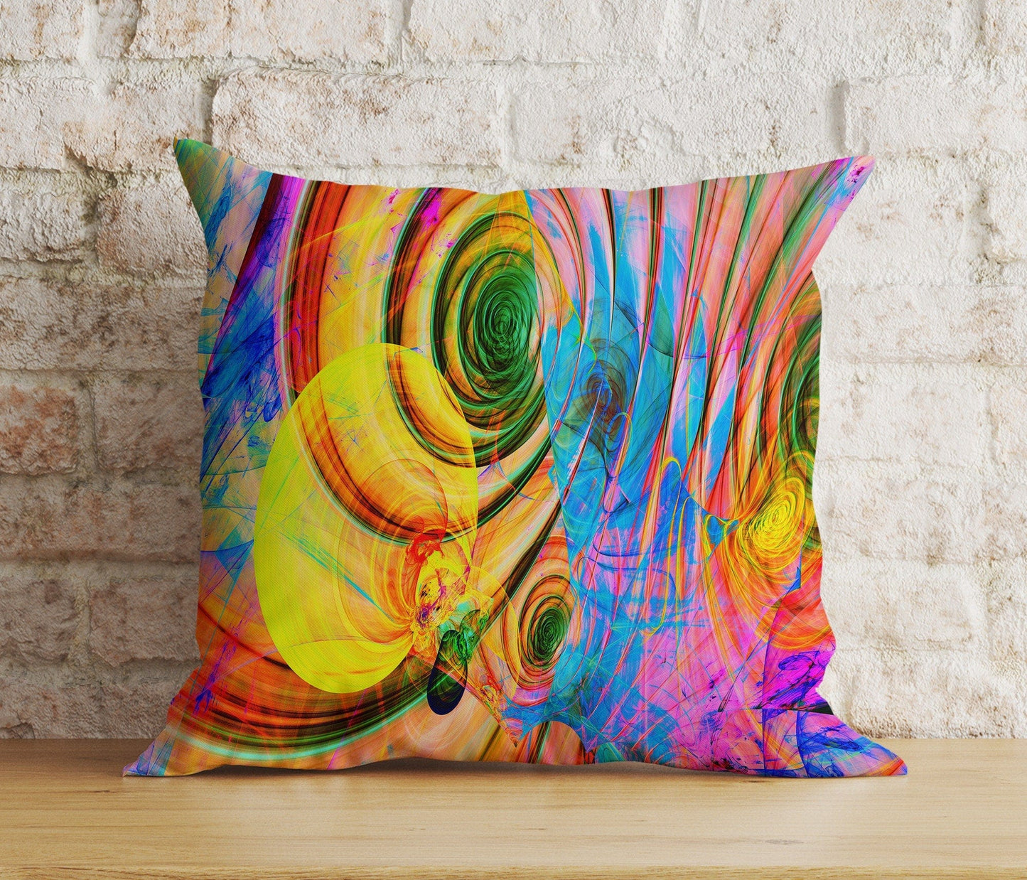 Onay 7 / 12 x 12 inch (30 x 30 cm) Double Side Abstract Colorful Cushion Cover Boho Decorative Pillow Cover