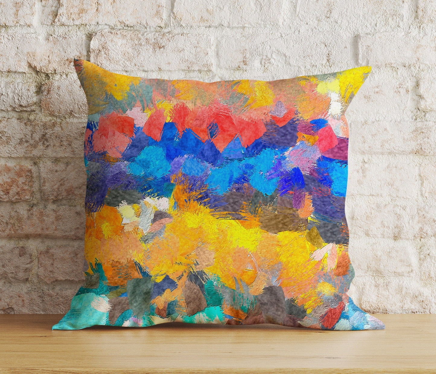 Onay 7 / 12 x 12 inch (30 x 30 cm) Double Side Abstract Colorful Cushion Covers Mid Century Cushion Case