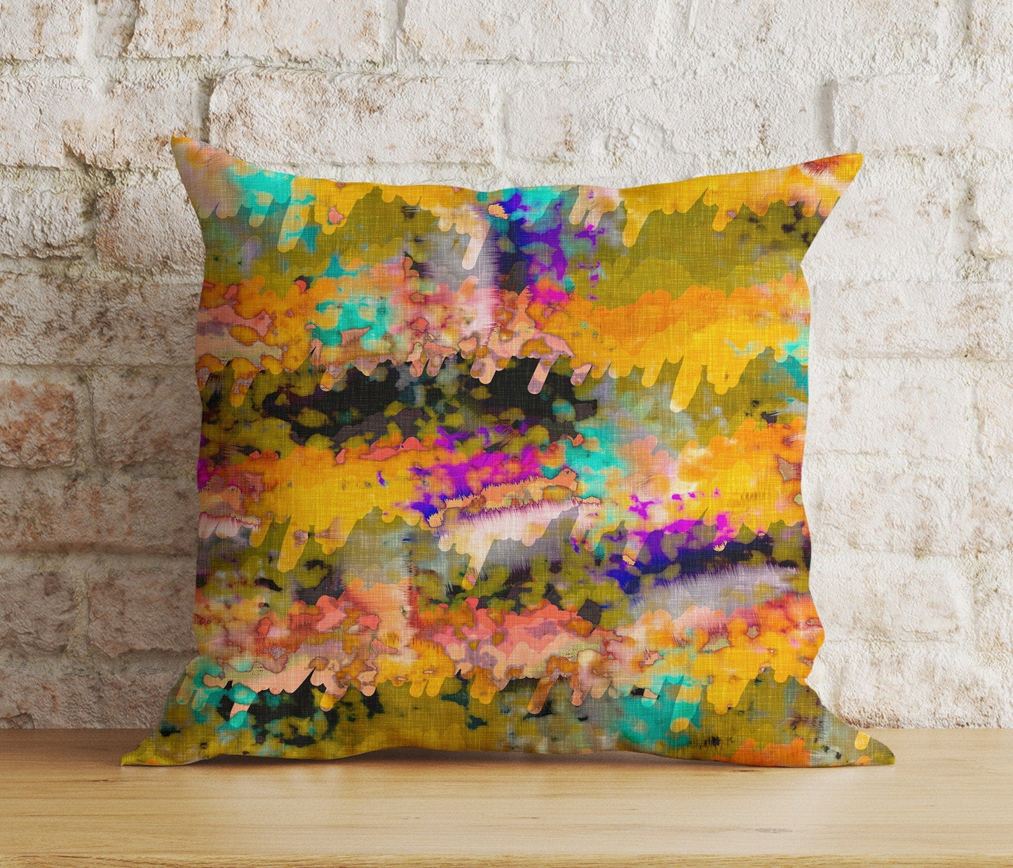 Onay 4 / 12 x 12 inch (30 x 30 cm) Double Side Abstract Colorful Cushion Covers Mid Century Cushion Case