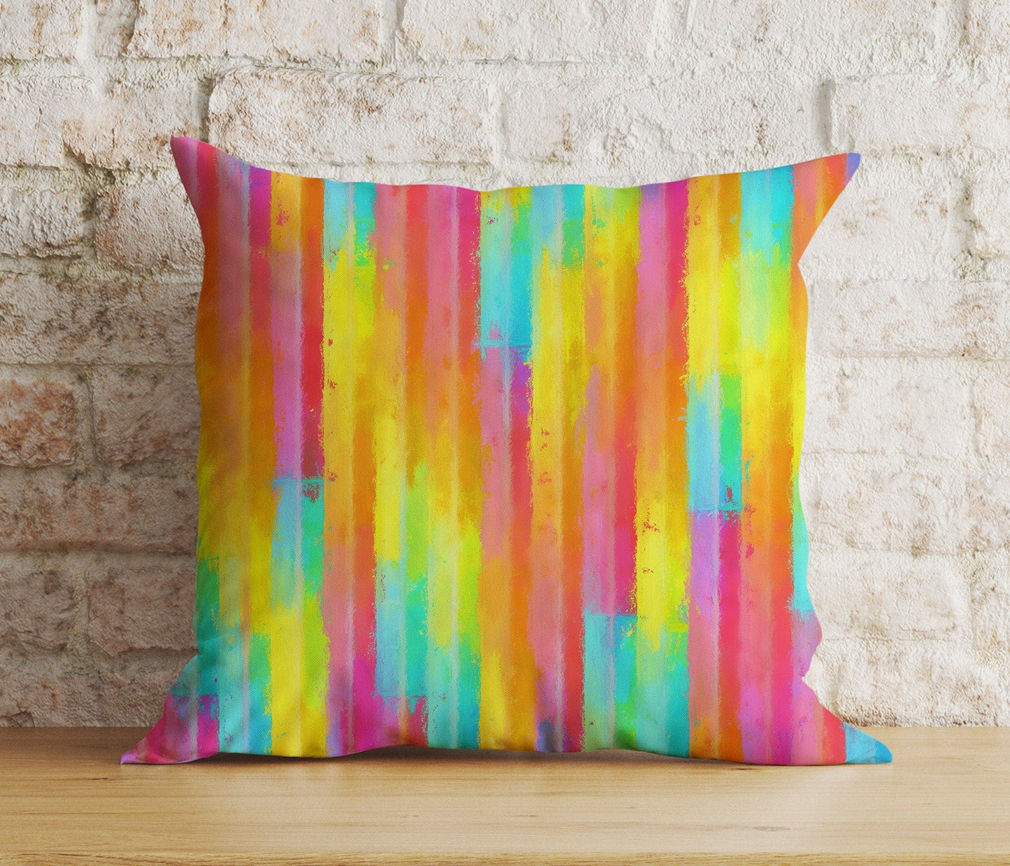 Onay 2 / 12 x 12 inch (30 x 30 cm) Double Side Abstract Colorful Cushion Covers Mid Century Cushion Case