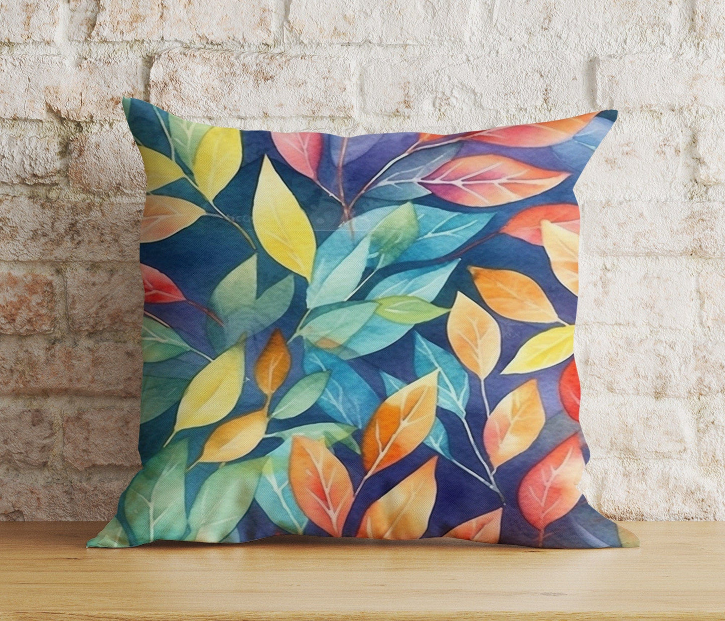 Onay 8 / 12 x 12 inch (30 x 30 cm) Double Side Abstract Colorful Floral Cushion Cover Vivid Pillow Cover