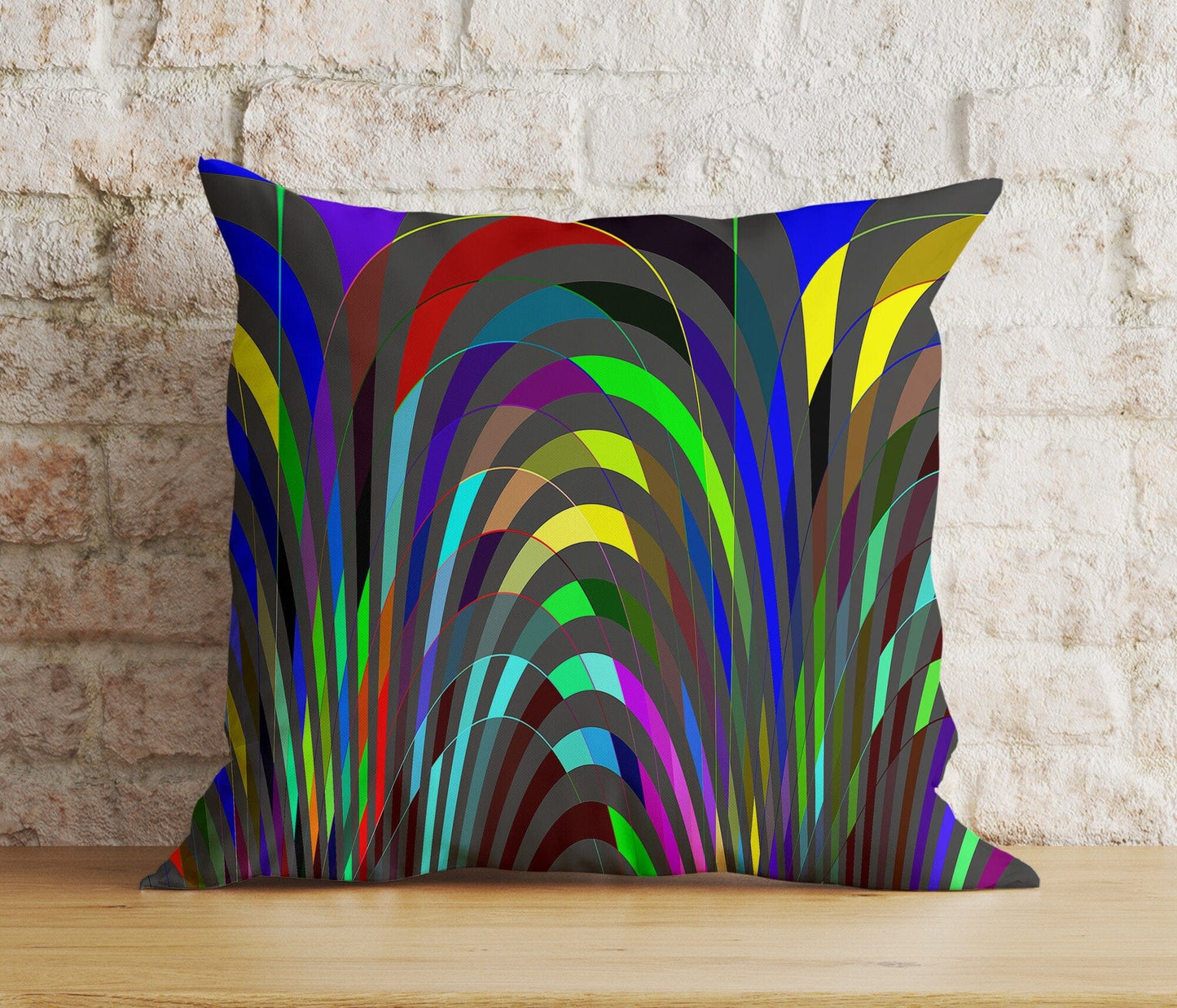 Onay 8 / 12 x 12 inch (30 x 30 cm) Double Side Abstract Colorful Vivid Bedroom Cushion Cover