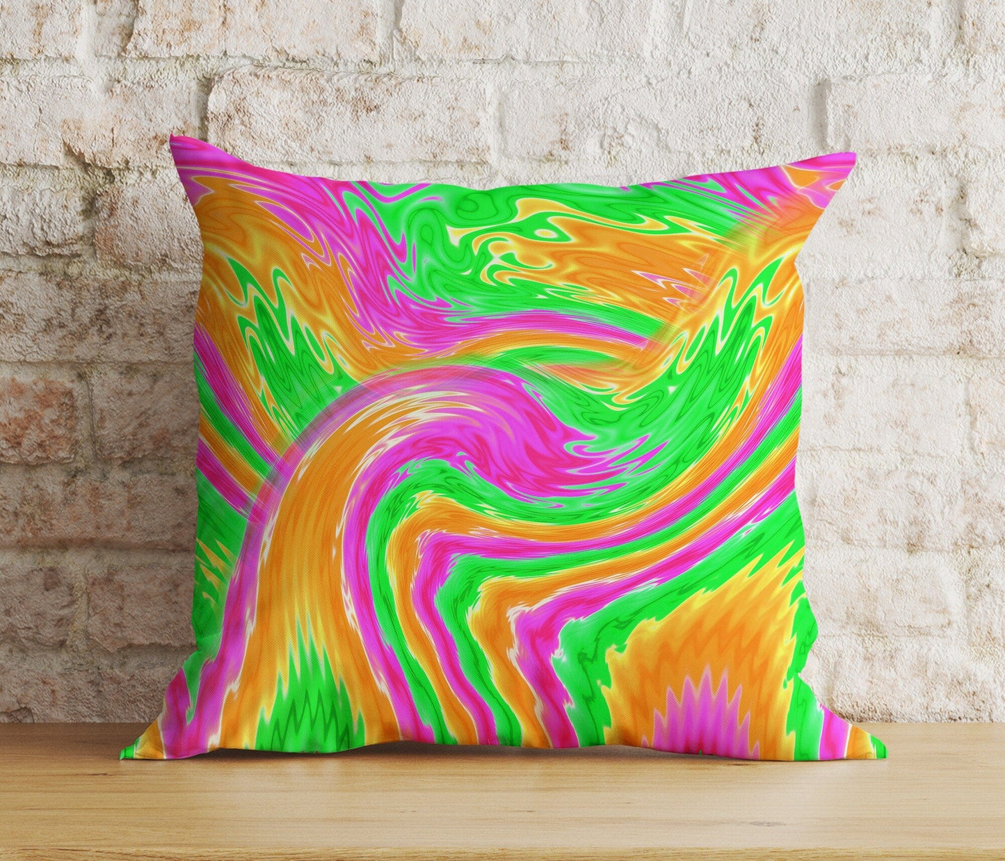 Onay 4 / 12 x 12 inch (30 x 30 cm) Double Side Abstract Colorful Vivid Bedroom Cushion Cover