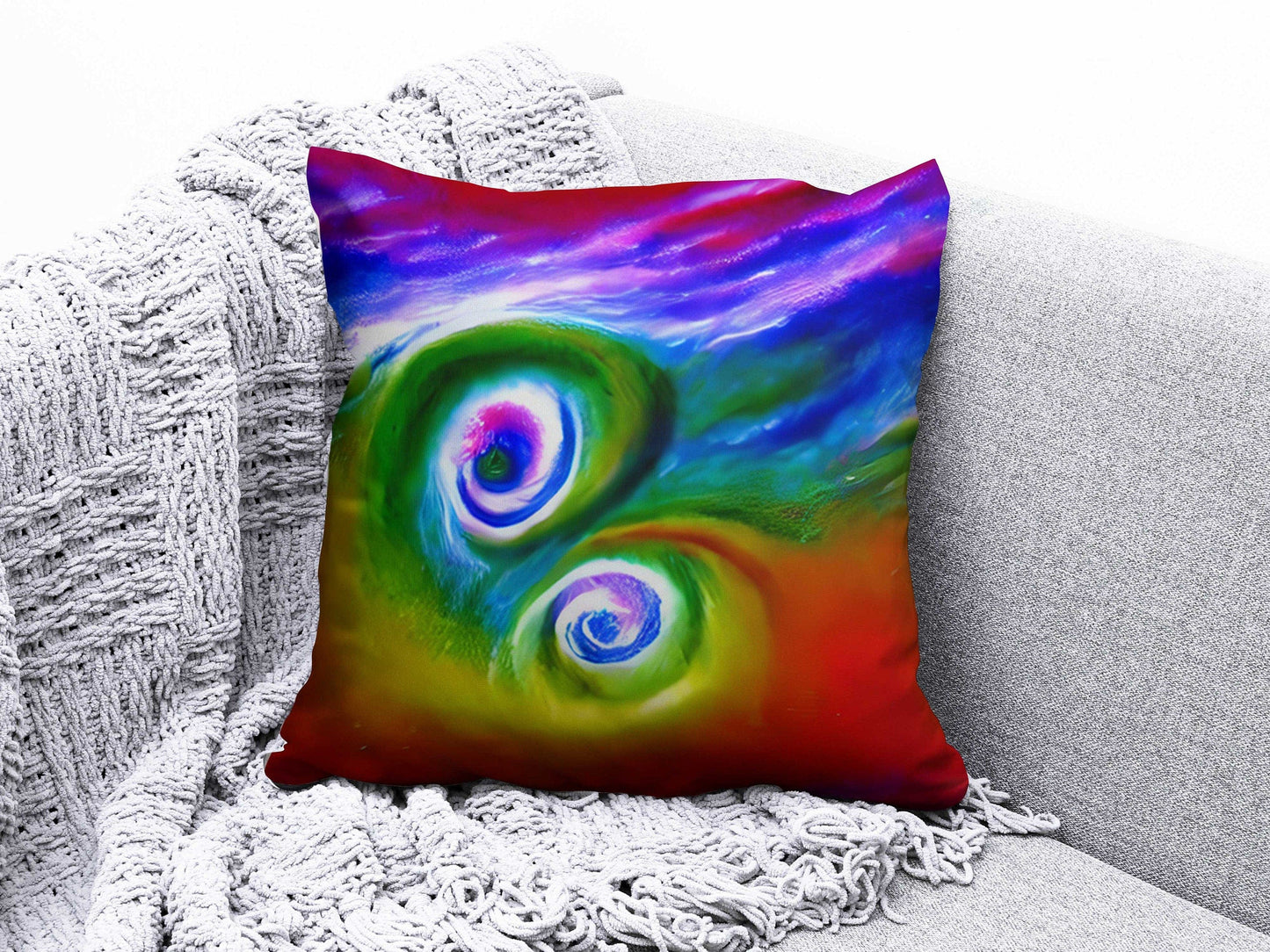 Onay 8 / 12 x 12 inch (30 x 30 cm) Double Side Abstract Colourful Art Deco Cushion Cover Artistic Accent Pillow Covers