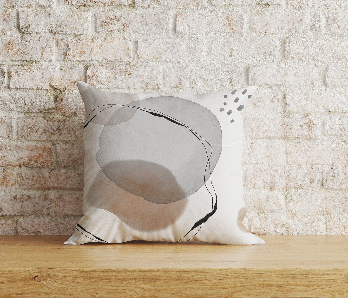 Onay Home Textile 2 / 12 x 12 inch (30 x 30 cm) Double Side Abstract Cushion Cover Blush Boho Pillow Cover Mid Century