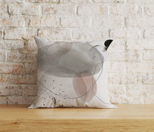 Onay Home Textile 1 / 12 x 12 inch (30 x 30 cm) Double Side Abstract Cushion Cover Blush Boho Pillow Cover Mid Century