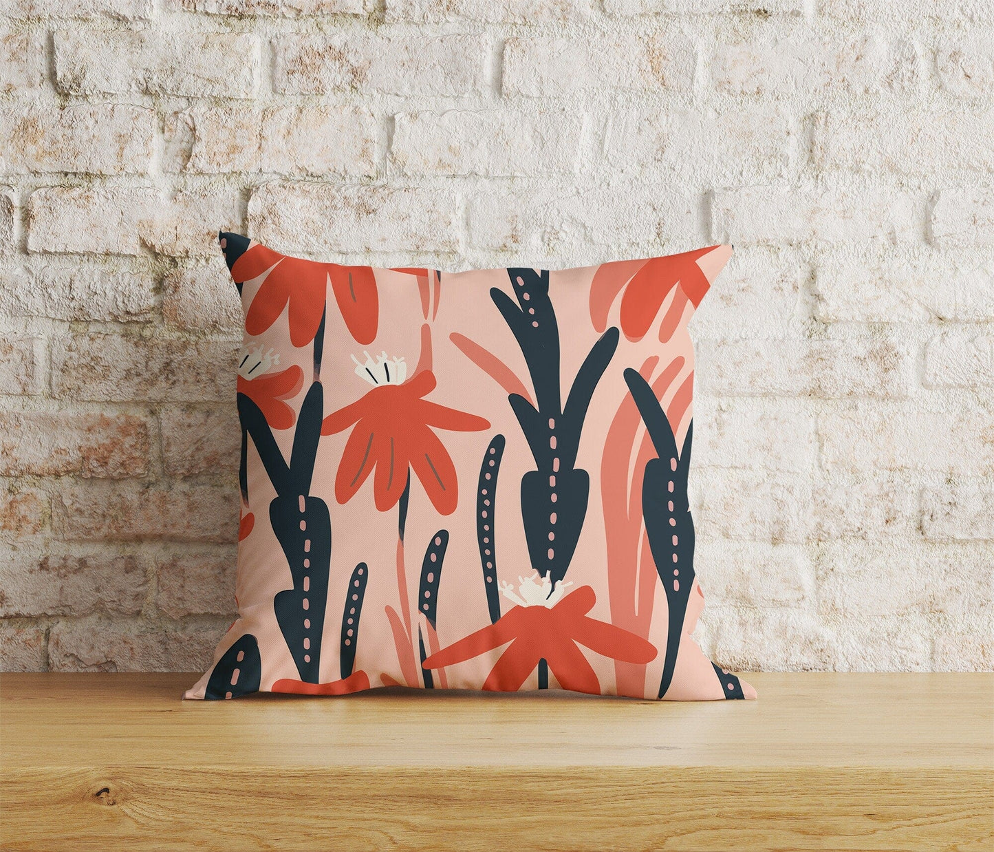 Onay Home Textile 9 / 12 x 12 inch (30 x 30 cm) Double Side Abstract Cushion Cover UK Floral Abstract Pillow Cover