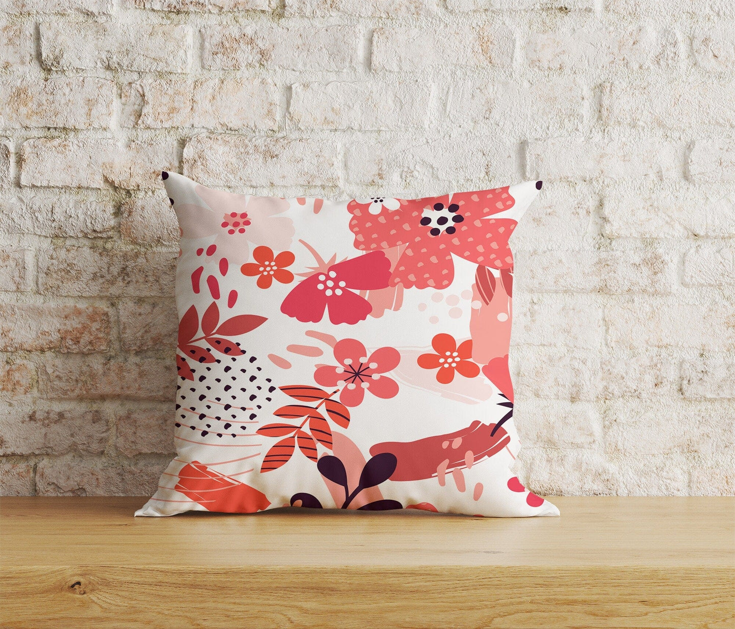 Onay Home Textile 5 / 12 x 12 inch (30 x 30 cm) Double Side Abstract Cushion Cover UK Floral Abstract Pillow Cover