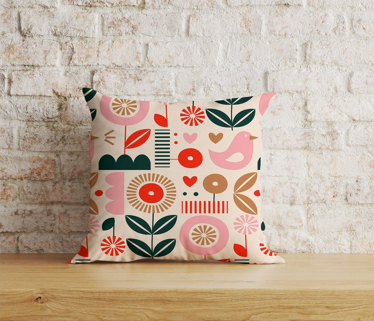 Onay Home Textile 3 / 12 x 12 inch (30 x 30 cm) Double Side Abstract Cushion Cover UK Floral Abstract Pillow Cover