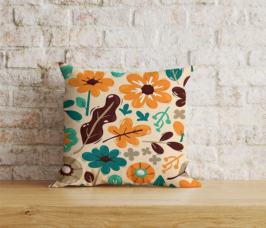 Onay Home Textile 1 / 12 x 12 inch (30 x 30 cm) Double Side Abstract Cushion Cover UK Floral Abstract Pillow Cover