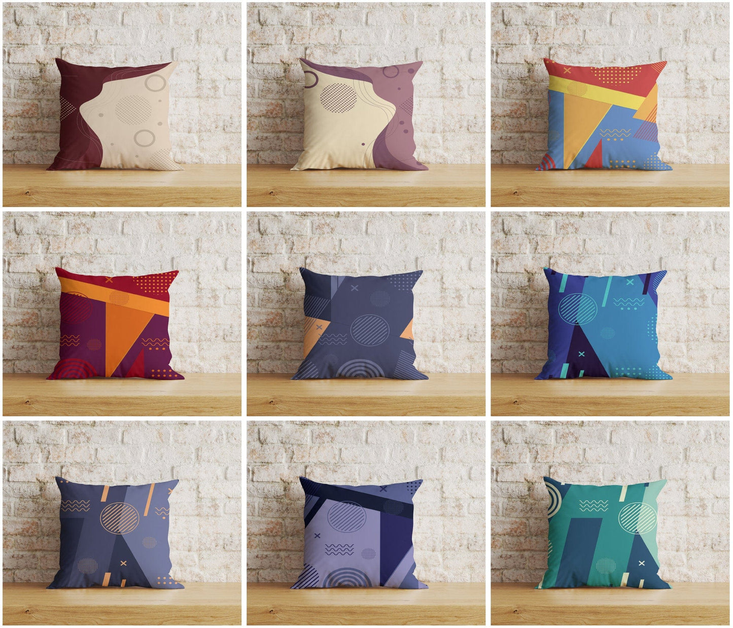 Onay Home Textile Cushion Covers Abstract Geometric Cushion Covers Geometric Pillow Cover