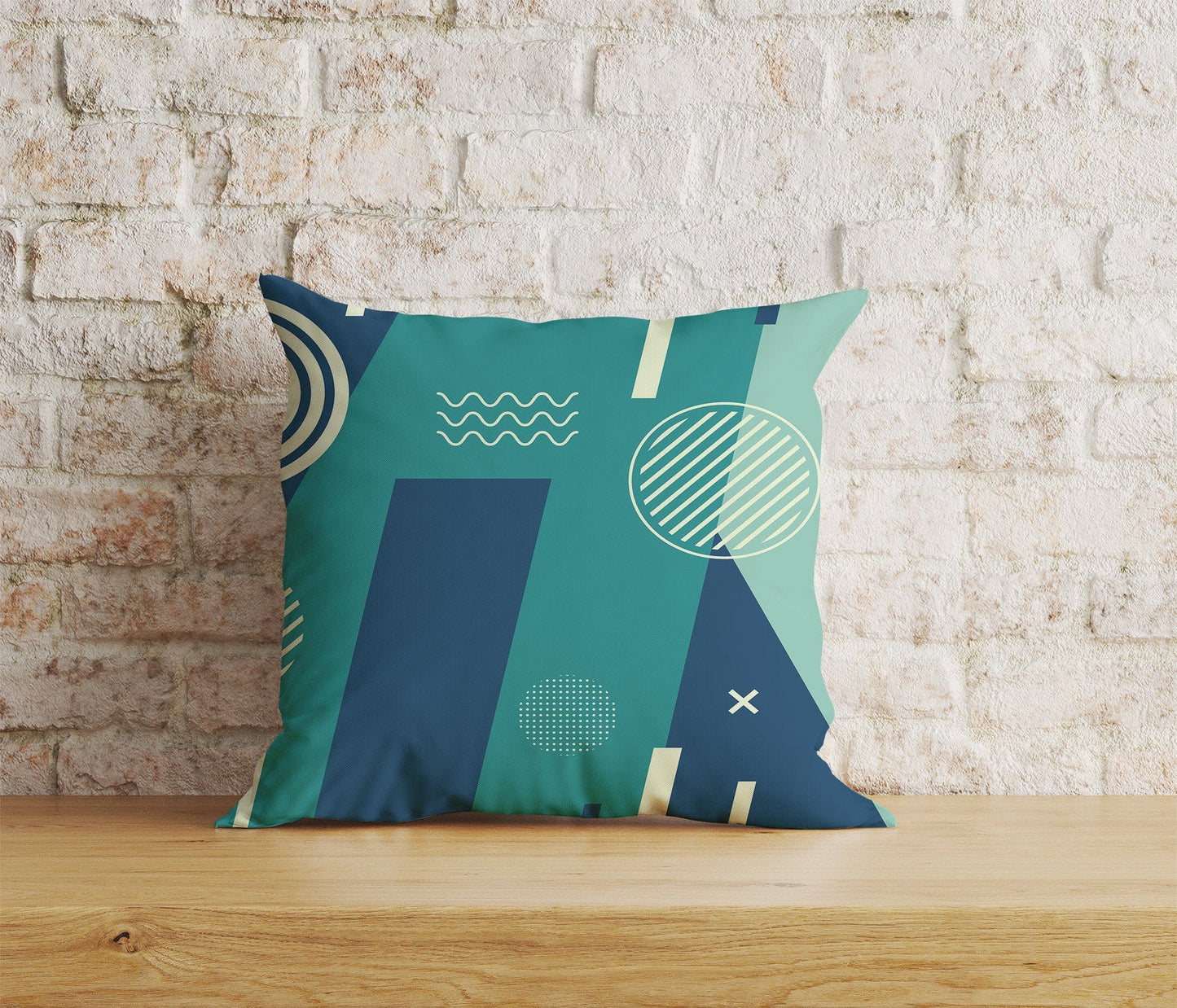 Onay Home Textile Cushion Covers 9 / 12 x 12 inch (30 x 30 cm) Double Side Abstract Geometric Cushion Covers Geometric Pillow Cover