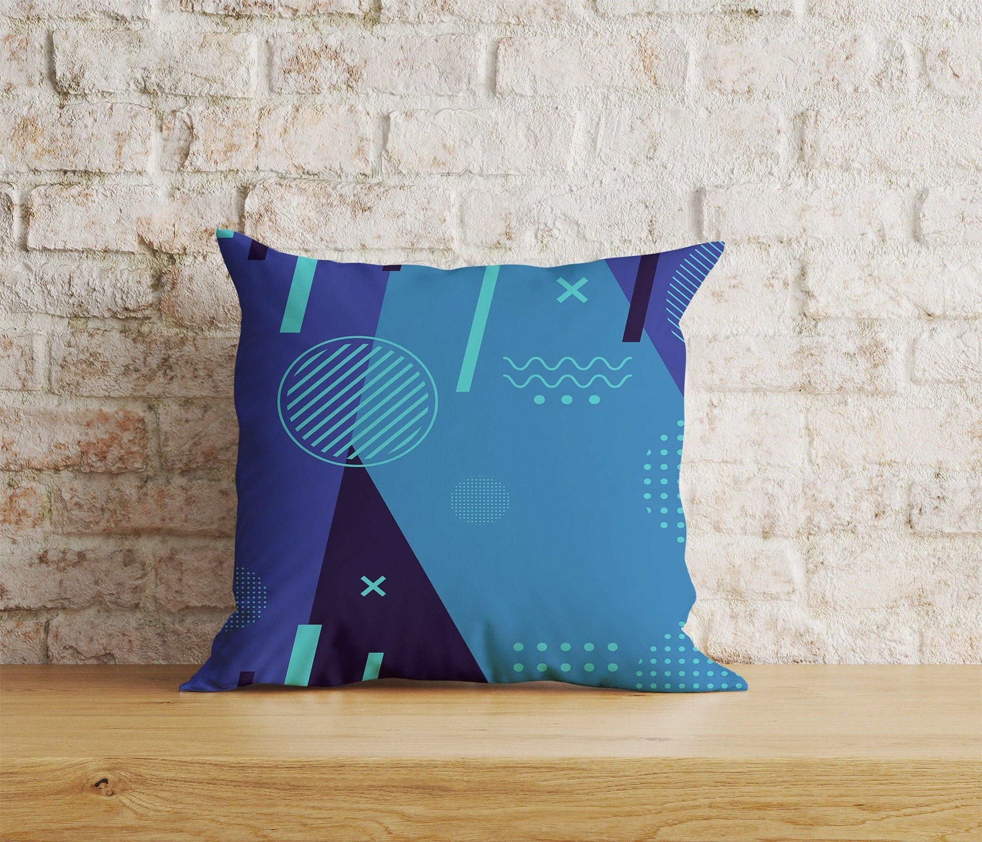 Onay Home Textile Cushion Covers 6 / 12 x 12 inch (30 x 30 cm) Double Side Abstract Geometric Cushion Covers Geometric Pillow Cover