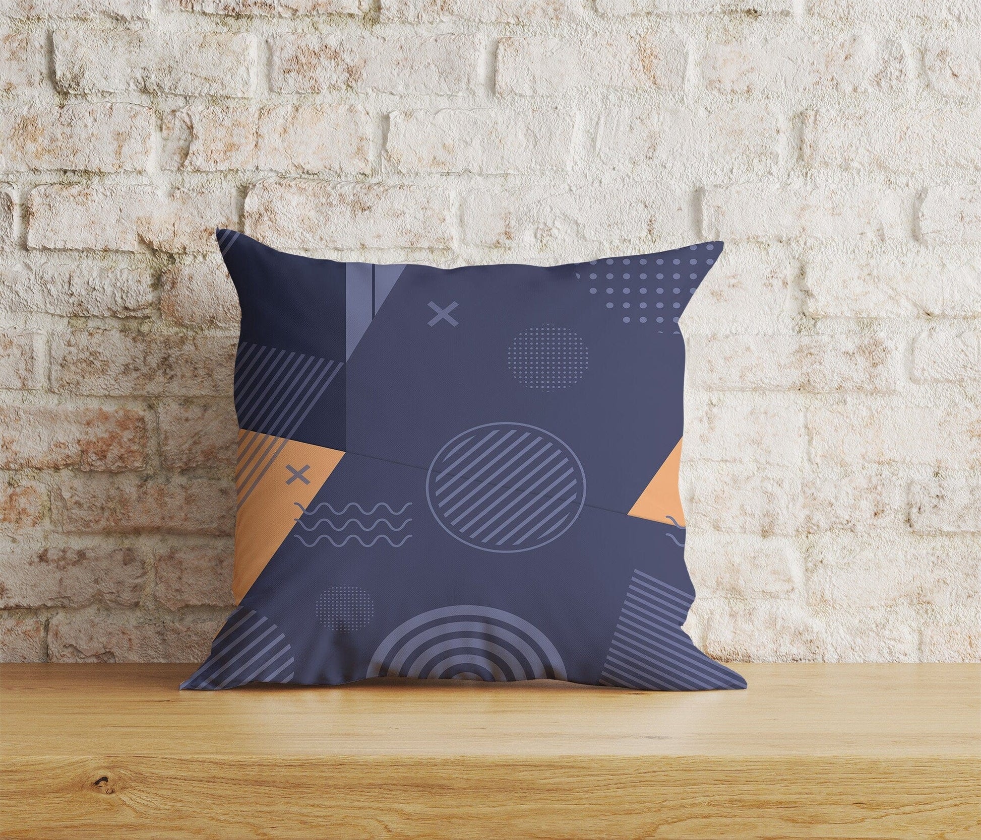 Onay Home Textile Cushion Covers 5 / 12 x 12 inch (30 x 30 cm) Double Side Abstract Geometric Cushion Covers Geometric Pillow Cover