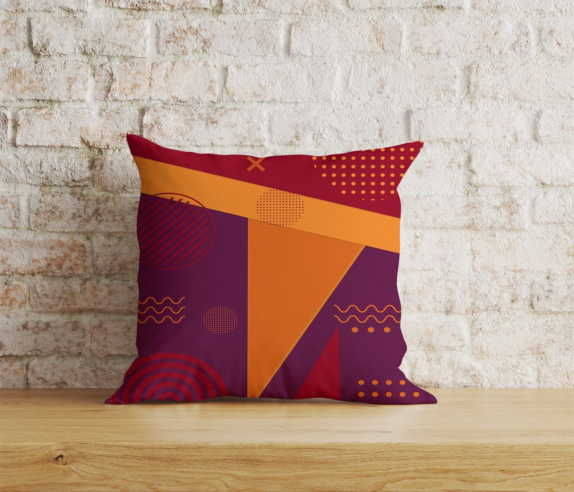 Onay Home Textile Cushion Covers 4 / 12 x 12 inch (30 x 30 cm) Double Side Abstract Geometric Cushion Covers Geometric Pillow Cover