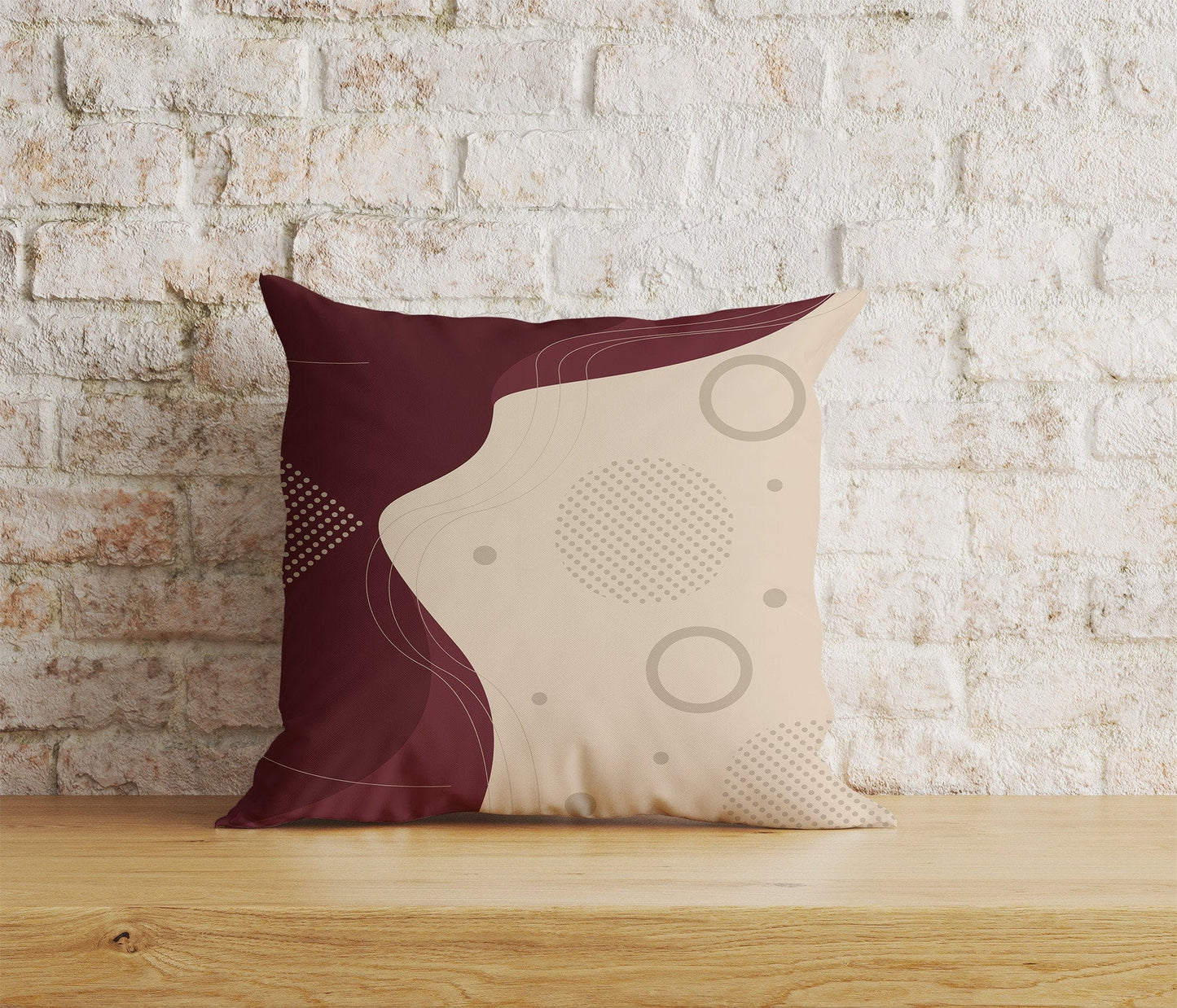 Onay Home Textile Cushion Covers 1 / 12 x 12 inch (30 x 30 cm) Double Side Abstract Geometric Cushion Covers Geometric Pillow Cover