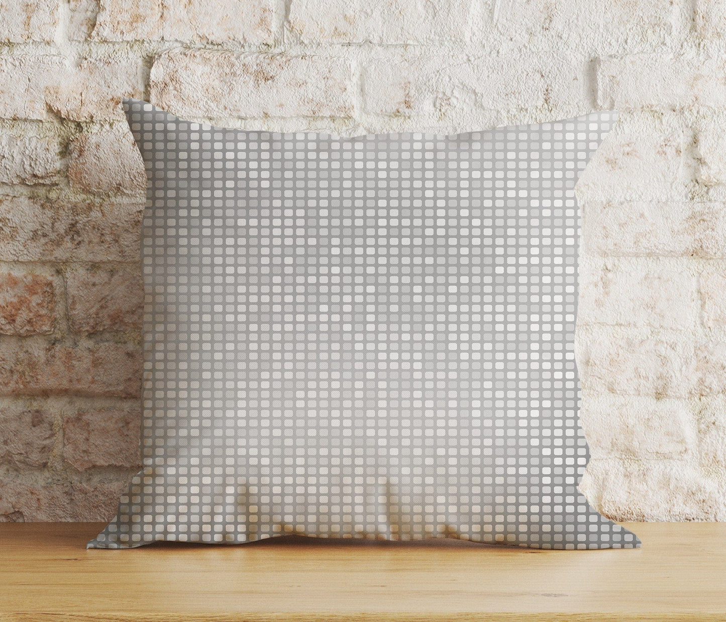 Onay 8 / 12 x 12 inch (30 x 30 cm) Double Side Abstract Gray Cushion Cover Retro Silver Pillow Cover