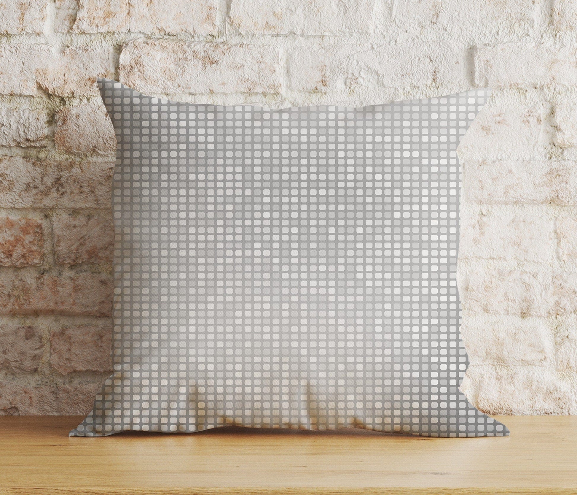 Onay 8 / 12 x 12 inch (30 x 30 cm) Double Side Abstract Gray Cushion Cover Retro Silver Pillow Cover