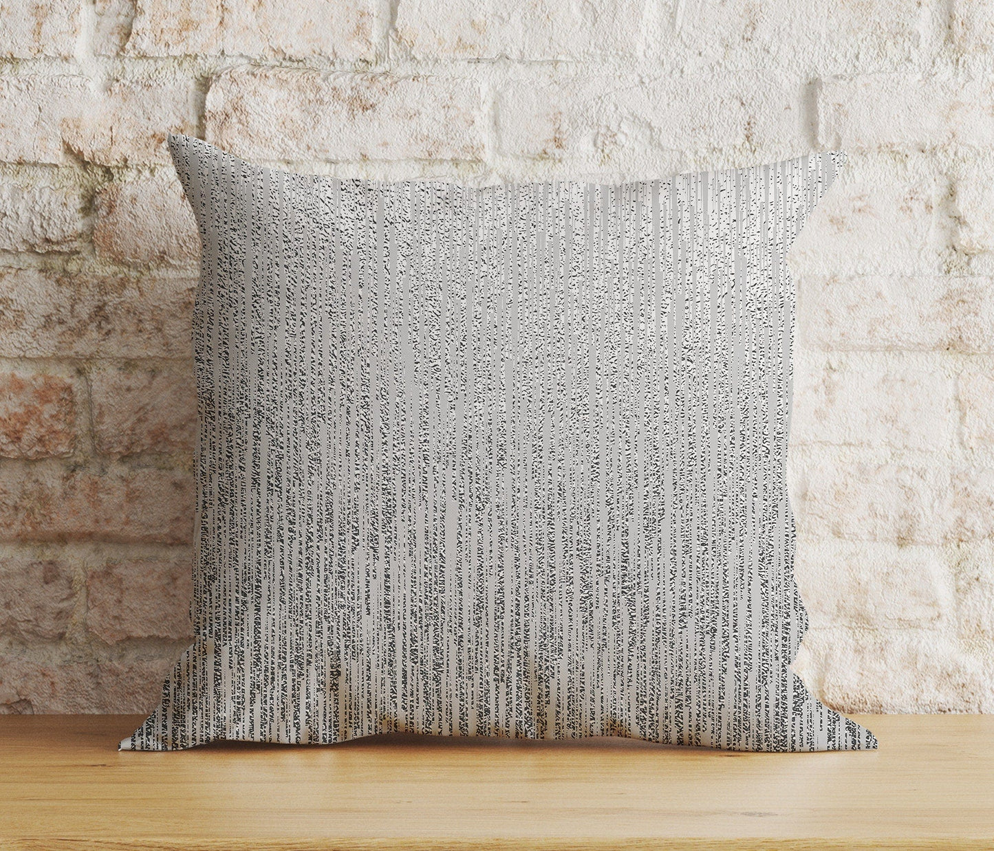 Onay 2 / 12 x 12 inch (30 x 30 cm) Double Side Abstract Gray Cushion Cover Retro Silver Pillow Cover