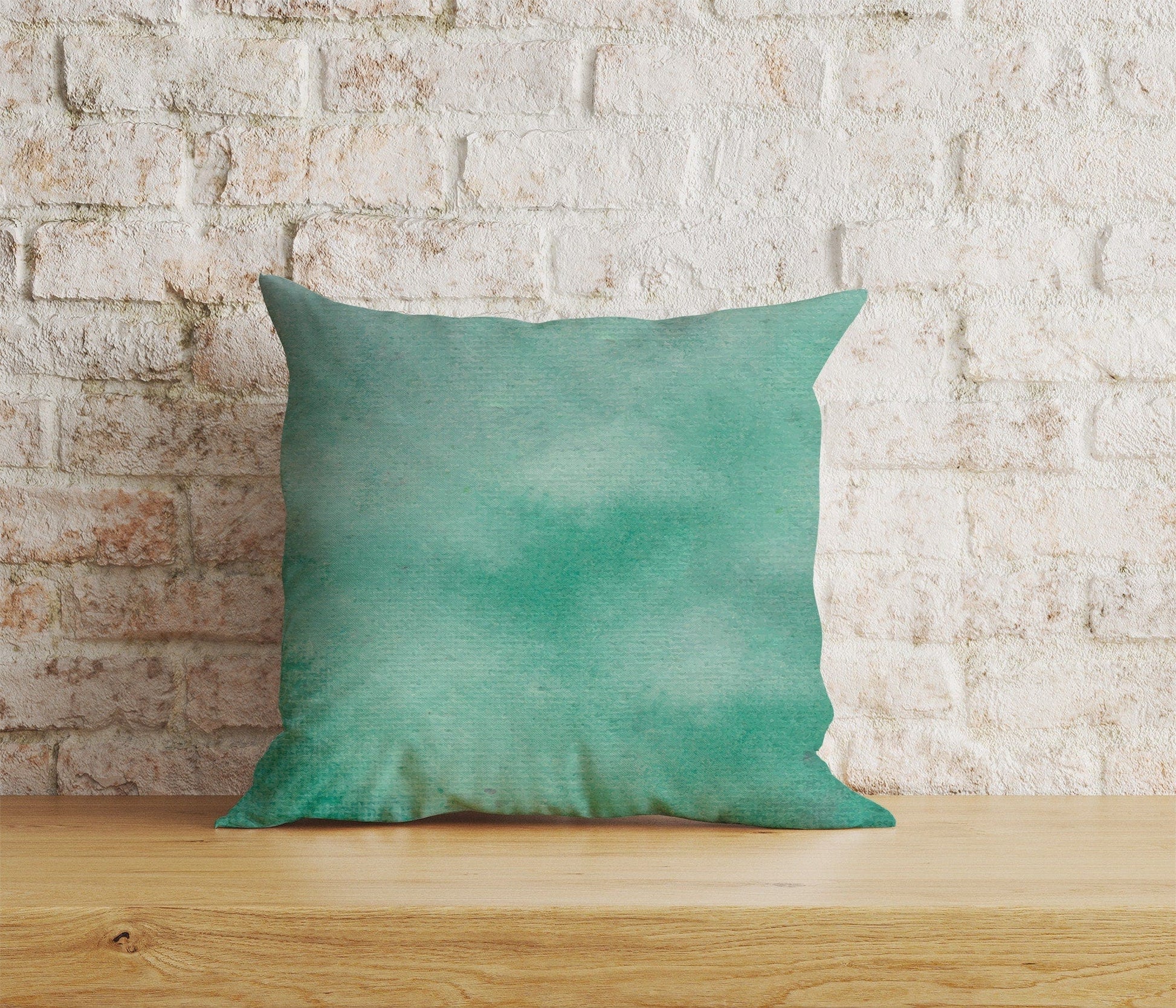 Onay Home Textile 1 / 12 x 12 inch (30 x 30 cm) Double Side Abstract Green Print Cushion Cover Rusty Green Pillow Cover