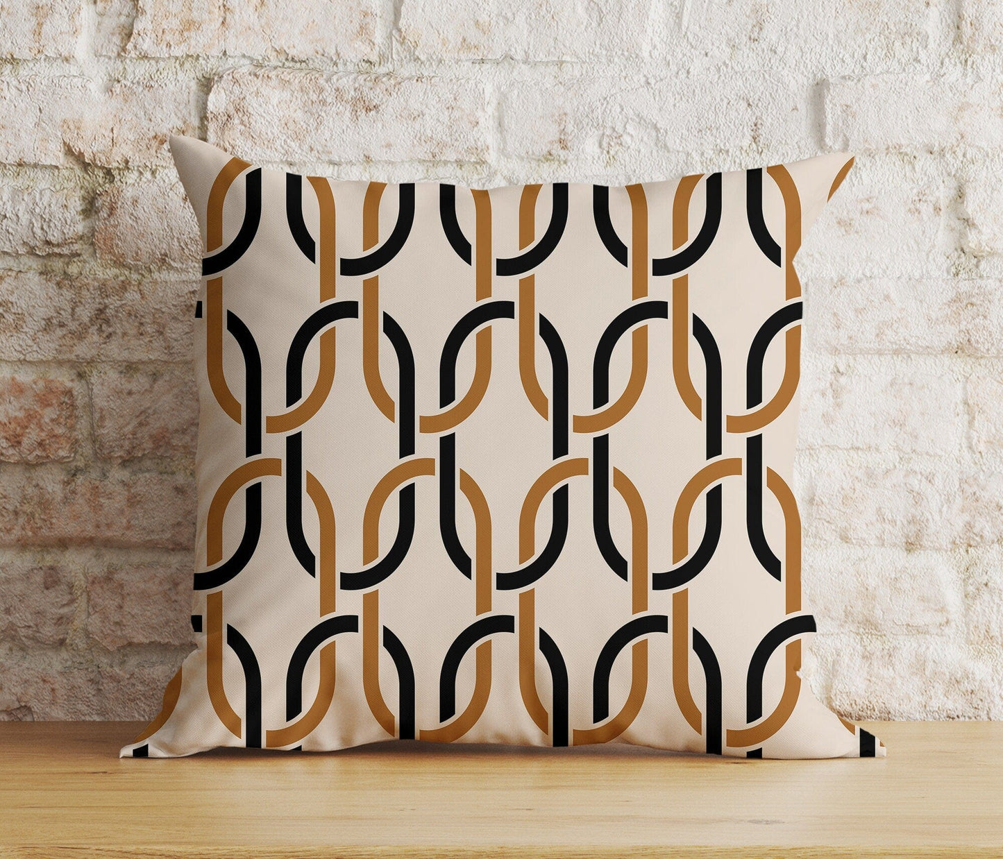 Onay 9 / 12 x 12 inch (30 x 30 cm) Double Side Abstract Modern Cushion Cover Brown Boho Pillow Cover