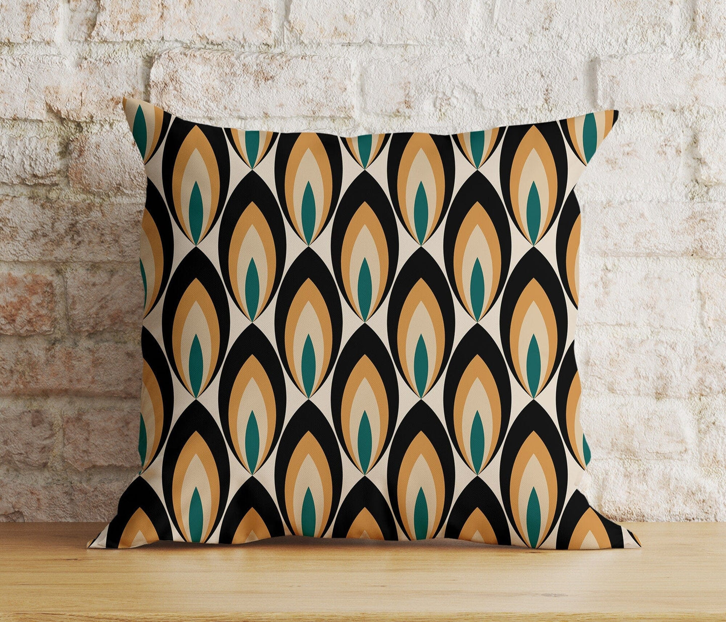 Onay 8 / 12 x 12 inch (30 x 30 cm) Double Side Abstract Modern Cushion Cover Brown Boho Pillow Cover