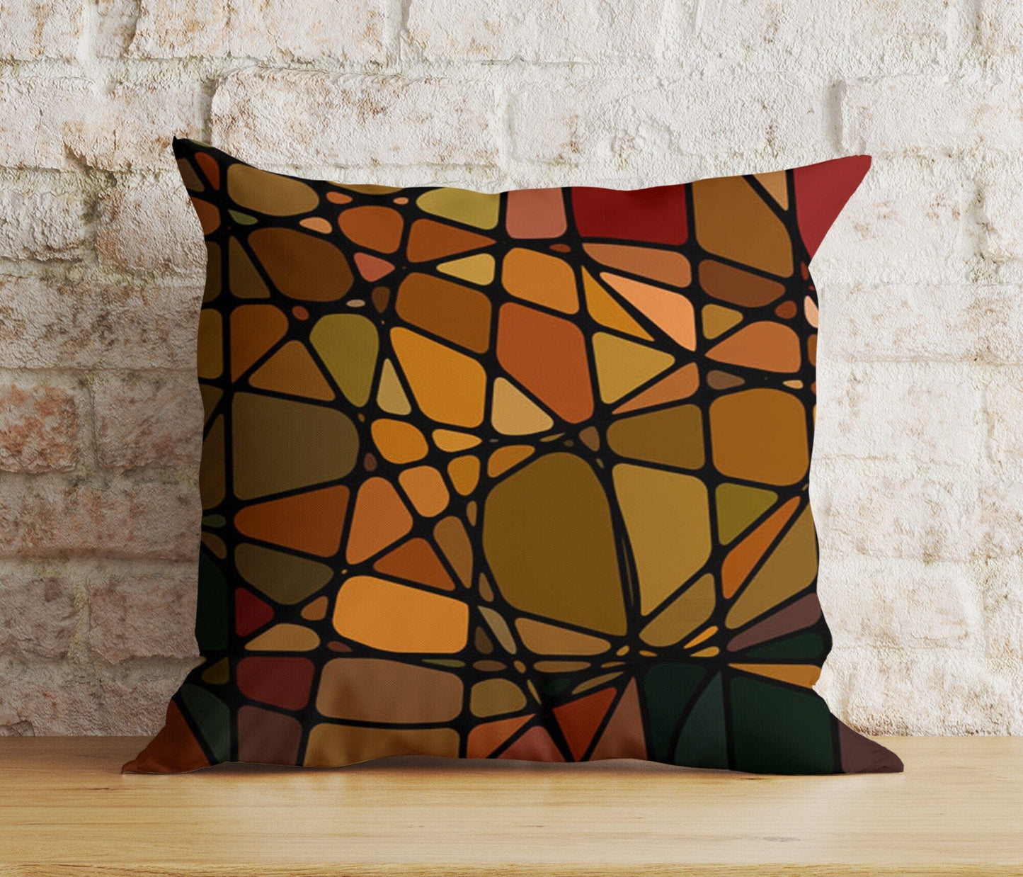 Onay 7 / 12 x 12 inch (30 x 30 cm) Double Side Abstract Modern Cushion Cover Brown Boho Pillow Cover