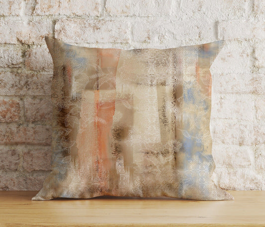 Onay 1 / 12 x 12 inch (30 x 30 cm) Double Side Abstract Modern Cushion Cover Brown Boho Pillow Cover