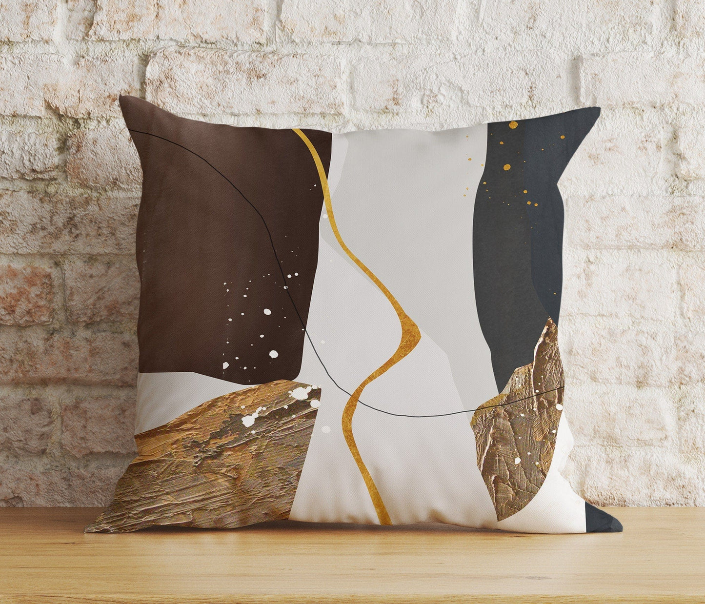 Onay 3 / 12 x 12 inch (30 x 30 cm) Double Side Abstract Modern Cushion Cover Landscape Mountain Euro Pillow Shams Cover
