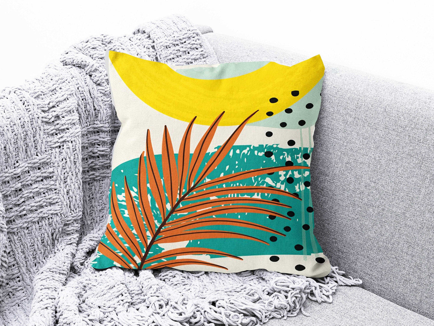 Onay 7 / 12 x 12 inch (30 x 30 cm) Double Side Abstract Pillow Cover Farmhouse Style Pillow Top Decorative Modern Cushion Cover