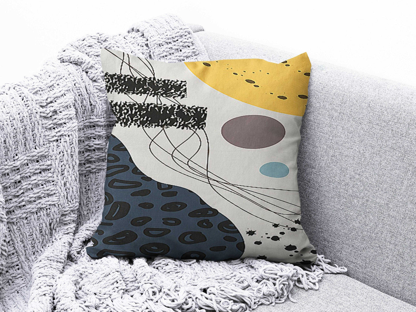 Onay 3 / 12 x 12 inch (30 x 30 cm) Double Side Abstract Pillow Cover Farmhouse Style Pillow Top Decorative Modern Cushion Cover